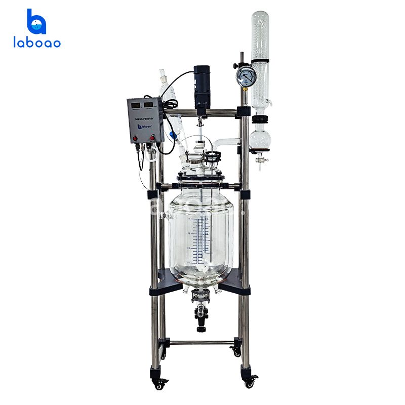 10-100L Dreischichtiger Glasreaktor