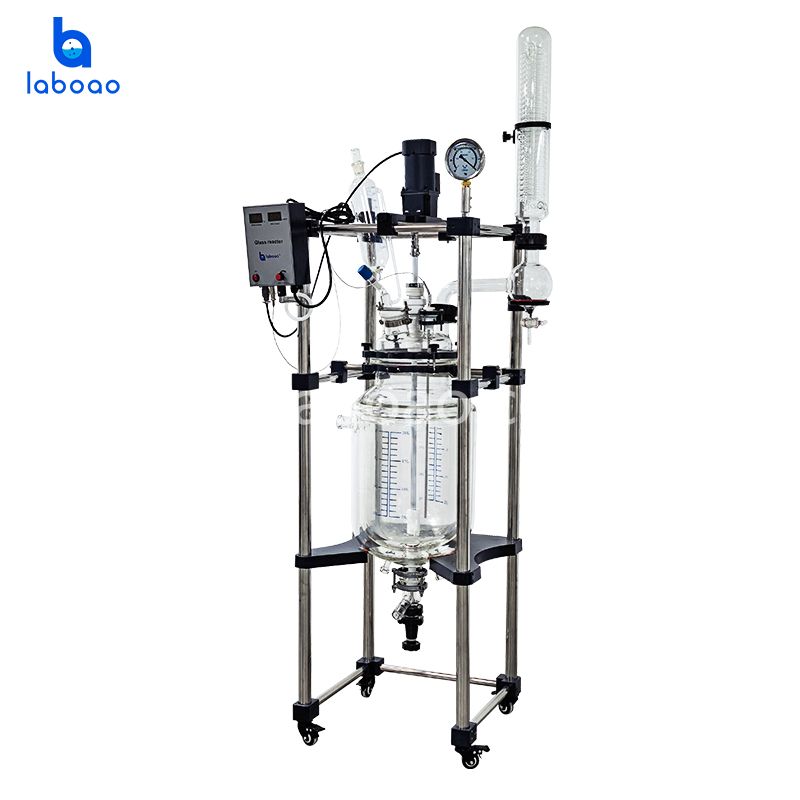 10-100L Dreischichtiger Glasreaktor