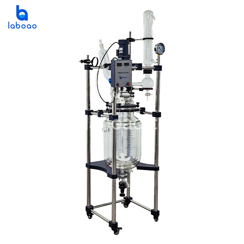 10-100L Dreischichtiger Glasreaktor