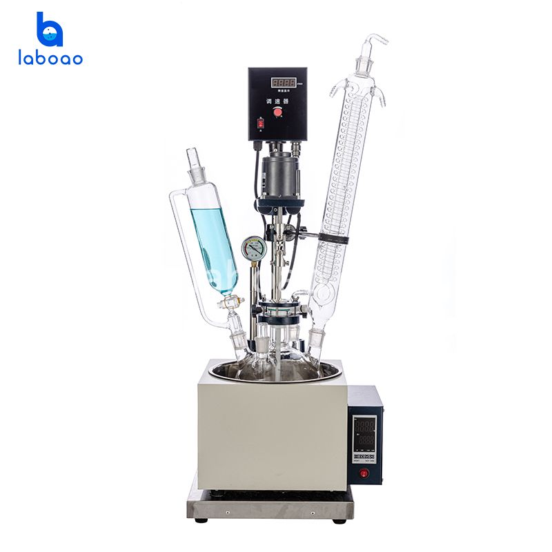 2L einschichtiger Glasreaktor